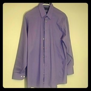 Men's purple dress shirt.